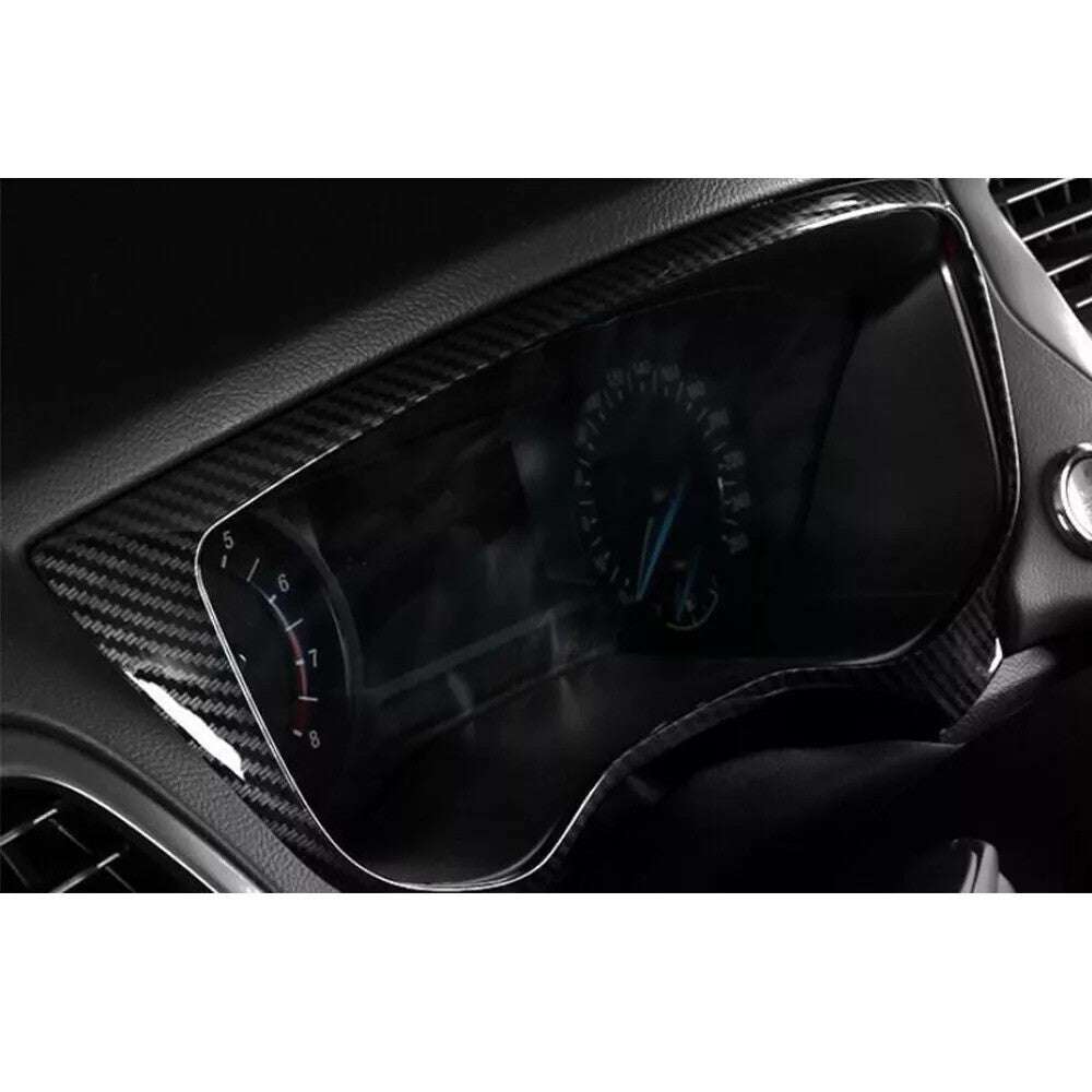 For Mondeo Fusion 13-16 Carbon Fiber Instrument Panel Frame Cover Trim New n