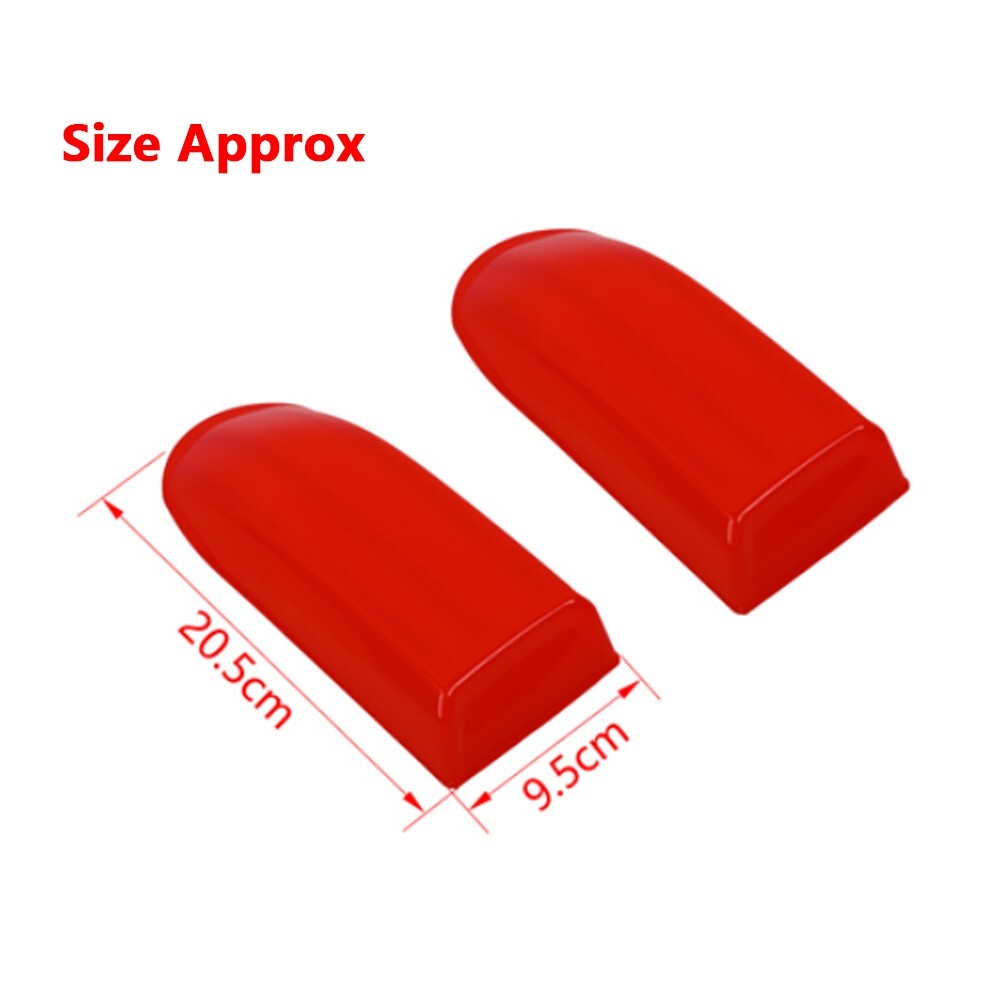 2PCS Red Top Roof Antenna Base Cover Trim Stickers Cap for Ford F150 2021-2024