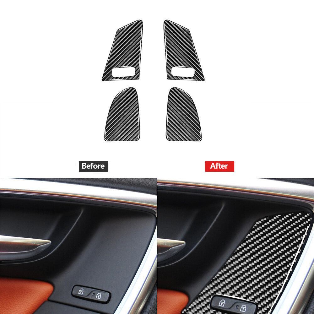 Carbon Fiber Rear Window Switch Panel Trim Cover for Subaru Forester 2005-2008 v