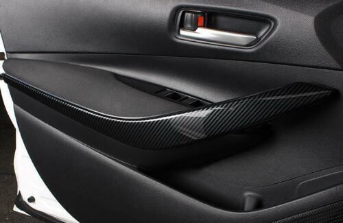 2022-2023 Inner Door Panel Fit for Toyota for Corolla Cross Cover Trim Carbon Fiber