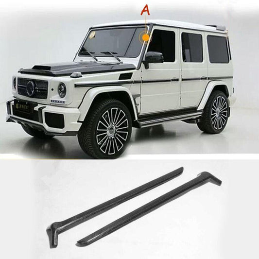 Real Carbon Fiber Front A Pillar Windsheld Trim for Benz W463 G500 G63 AMG 13-18
