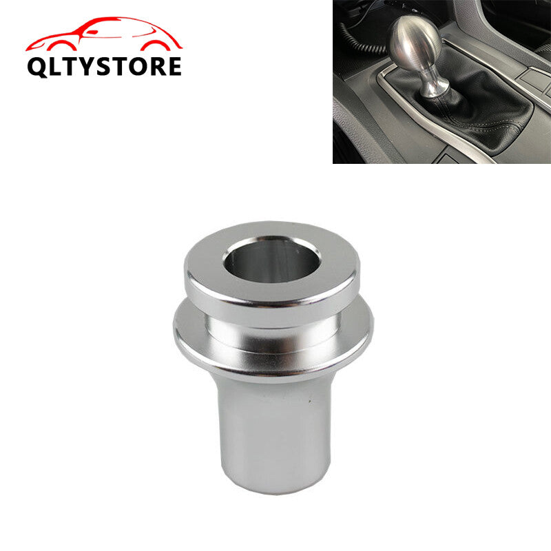 M10x1.5Shift Knob Boot Retainer Jam Nut Adapter Silver Manual Shifter Q