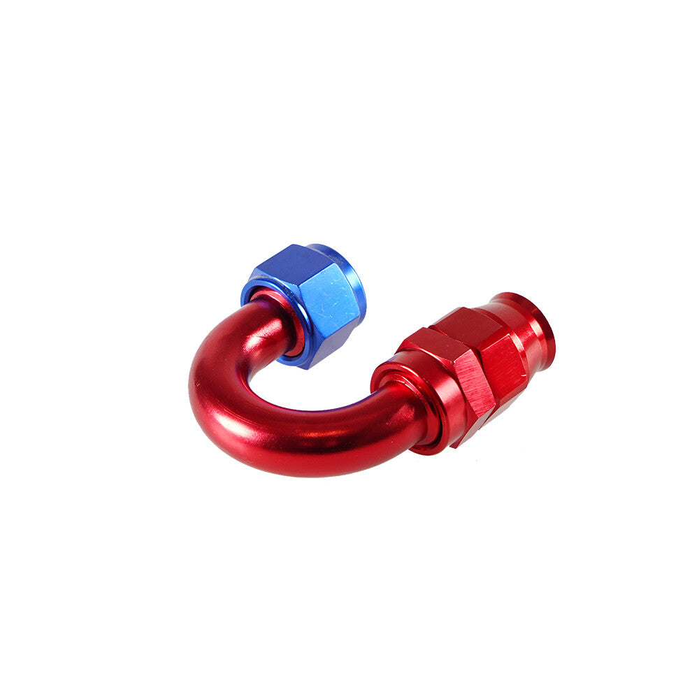 12AN PTFE Hose End Fitting 180Degree Aluminum Swivel AN12 For PTFE Hose Only Red