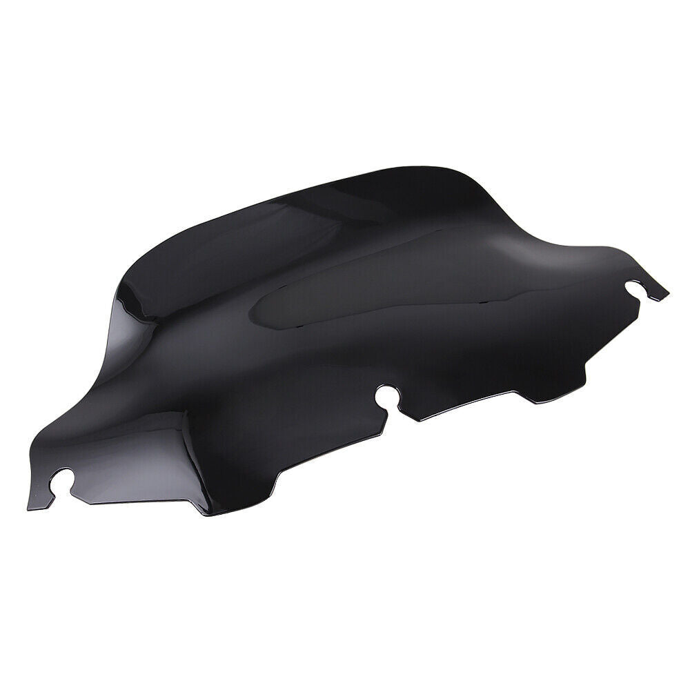 Black 8-inch wave windshield suitable for Harley Touring Tri Glide FLHT FLHX 96-13- n
