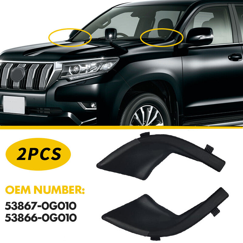 Extended side cover for windshield wiper blade on for Land Cruiser Prado LC150 10-17 n
