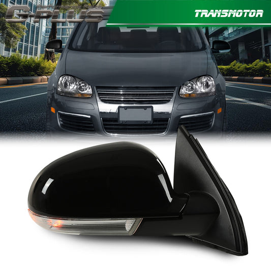 Fits 2005 - 2010 for VW for Jetta Right Mirror Power Heated Turn Signal Puddle Light - v