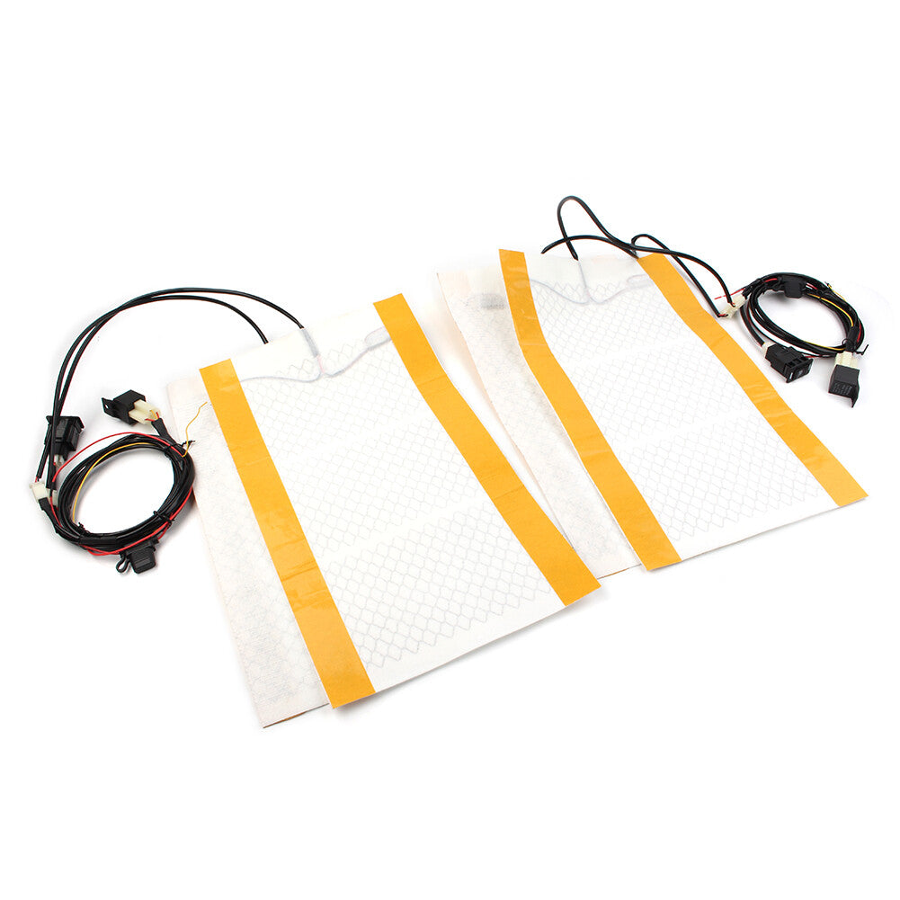 Universal Carbon Fiber 12V Seats Heated for Seat Heater Kit Car Cushion Round Switch Q