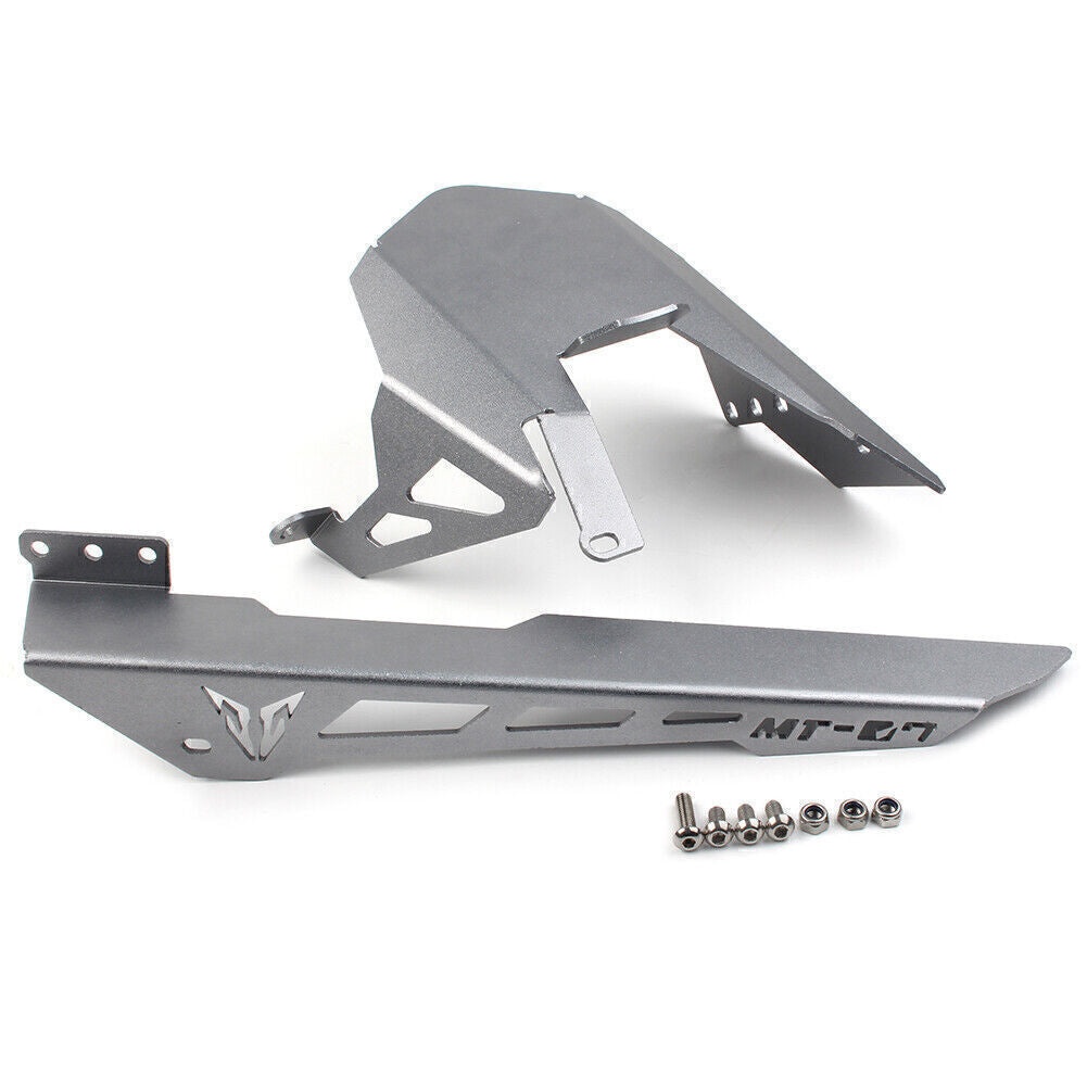 for Yamaha MT-07 MT07 2014-16 Motorcycle Chain Guard Cover Aluminum Billet Grey