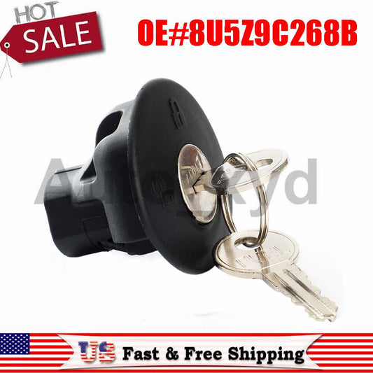 Locking Gas Fuel Tank Plug Cover Cap with 2 Keys 8U5Z9C268B  for ford  for Lincoln Q