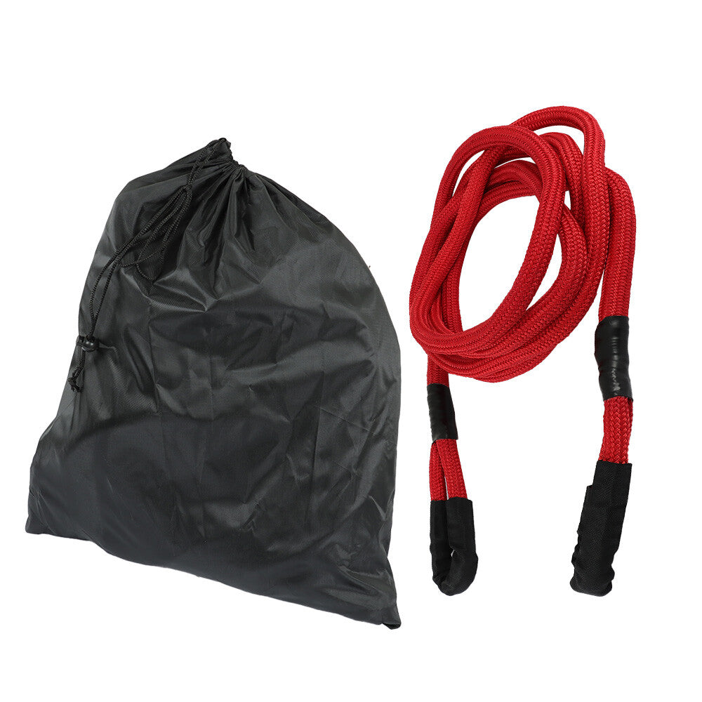 7/8 x 21' Restored Kinetic Tow Rope Energy Truck Towing Strap 21970 lbs Red - n