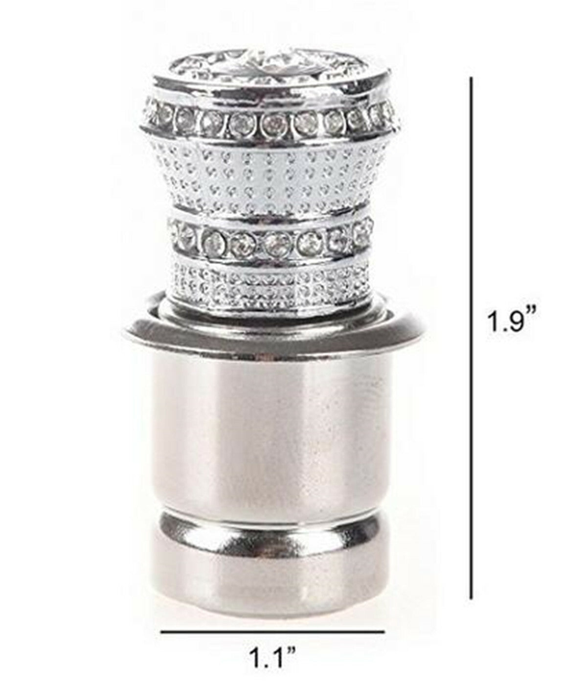 Crystal Bling 12V Car Cigarette Lighter Rhinestone Car Charger Decor Accessories