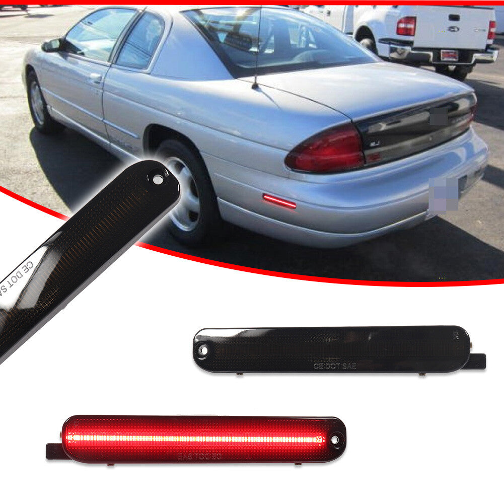 2 pcs smoke rear side marker red LED lights for 95-01 for Lumina 95-99 Monte Carlo - v