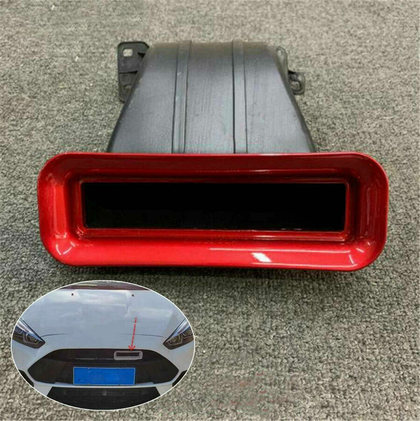 For 15-18  for ford  Focus MK3.5 Hatchback Sedan Turbo Air Intake Mouth Nuts Red Lip Q