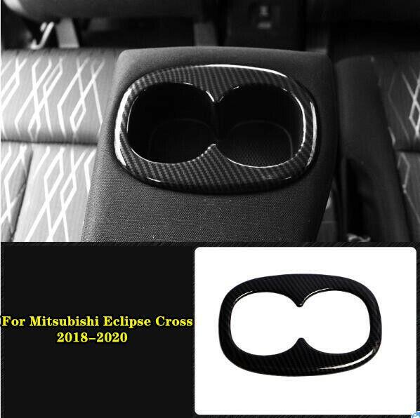 Carbon Fiber ABS Rear Water Cup Holder Panel Trim for Mitsubishi Eclipse Cross