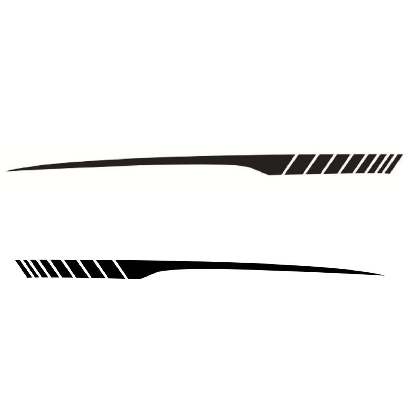 2x Sport Shiny Black Strip Sticker Vinyl Sticker for Dodge Charger