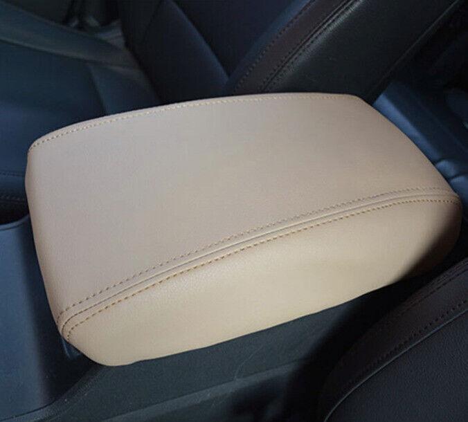 Beige leather center console armrest cover trim for the modern for Tucson 2016 - 18