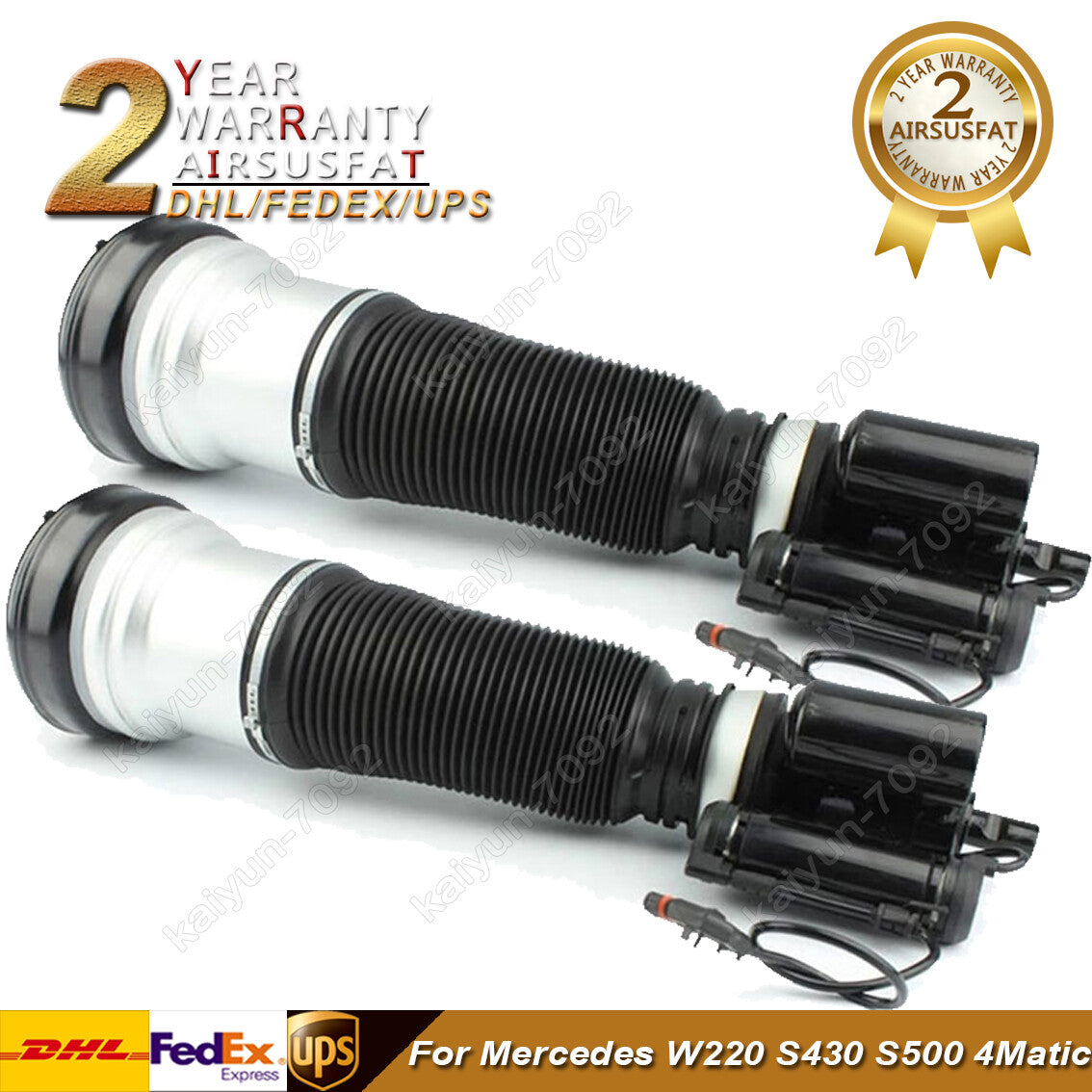 2x Front Air Shock Strut for Mercedes W220 4Matic S430 S500 2003-2006 2203201438