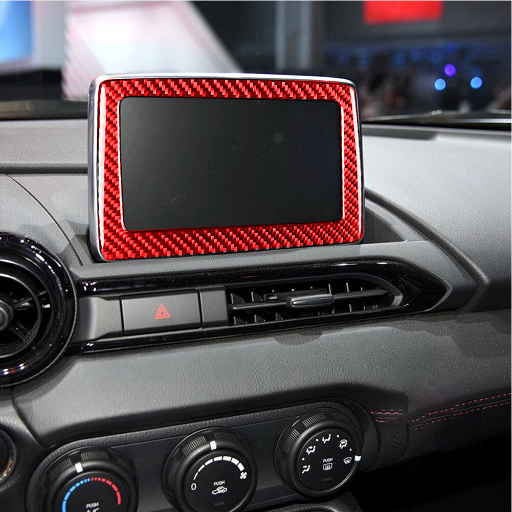 3Pcs Carbon Fiber Steering Wheel Cover Trim For 86 for Subaru BRZ 2016-2020 v