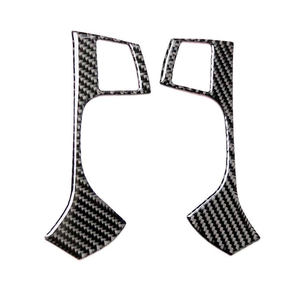 Red Carbon Fiber Rear Door Handle Sticker Cover Trim For Fiesta 2011-2015 v