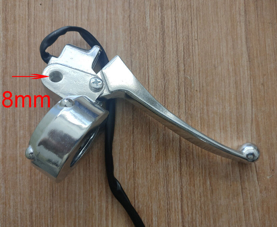 Silver right-hand threaded throttle housing brake lever suitable for Honda Monkey Z50 Z50A Z50R