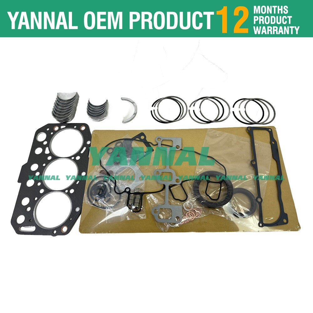 Rebuild kit for 3TN74 and 3TNE74 engines: large and small end bearings + rings + gaskets.