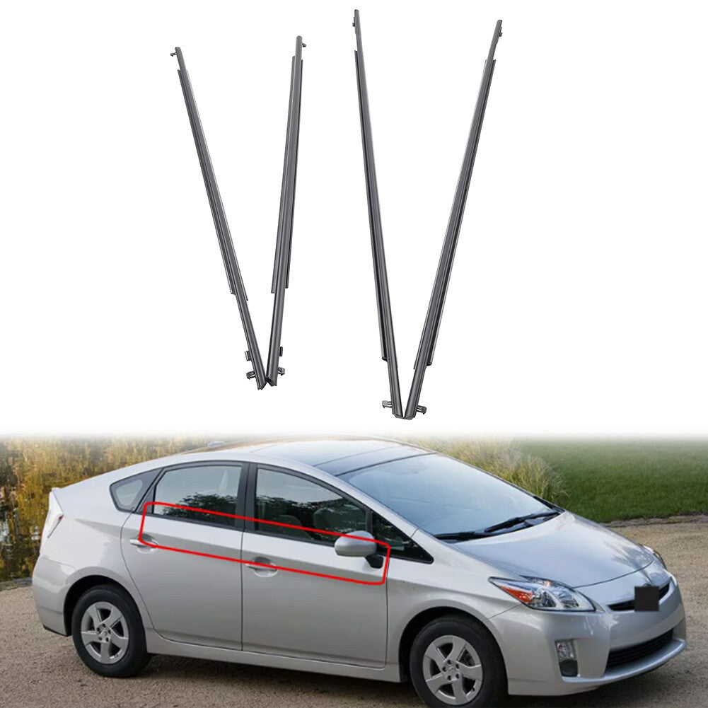 Front Rear Door Belt Moulding Weatherstrip for Toyota Prius 2010-2015