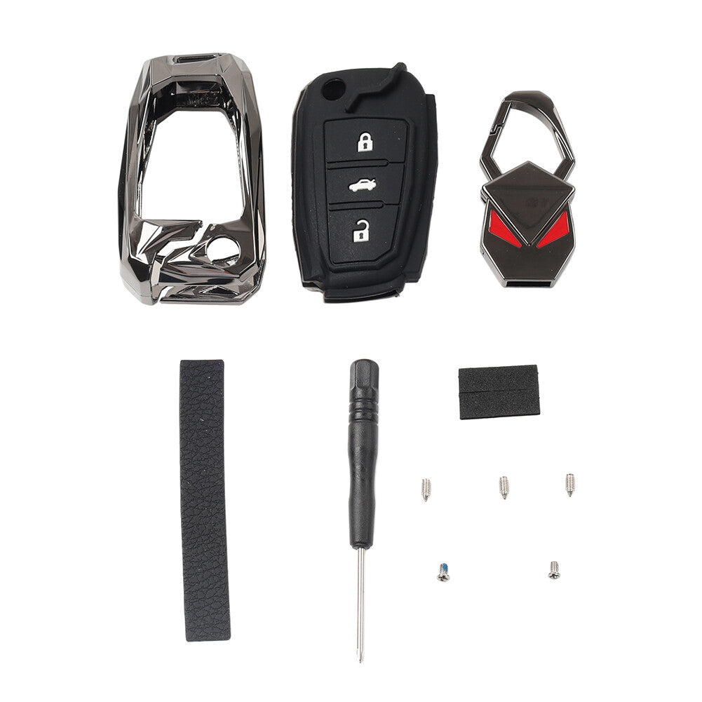 Key Fob Case Shell Cover Black for Audi A3 A4 A5 A6 for A8 Q3 Q5 Q7 R8 S3 S4 S8 TT
