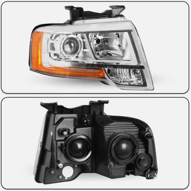 Chrome Projector Headlight For 2015-2017 Expedition Driver Passenger Side n