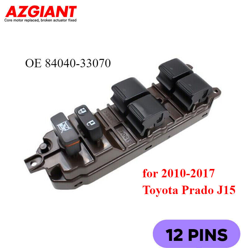 Front Left Driver Side Power Window Switch for 2010 - 2017 for Toyota Prado J15