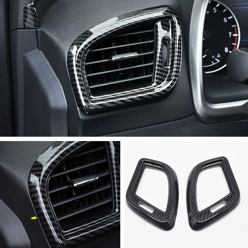 For Murano 2015-2024 Car Dashboard Air Vent Cover Trim Carbon fiber look v