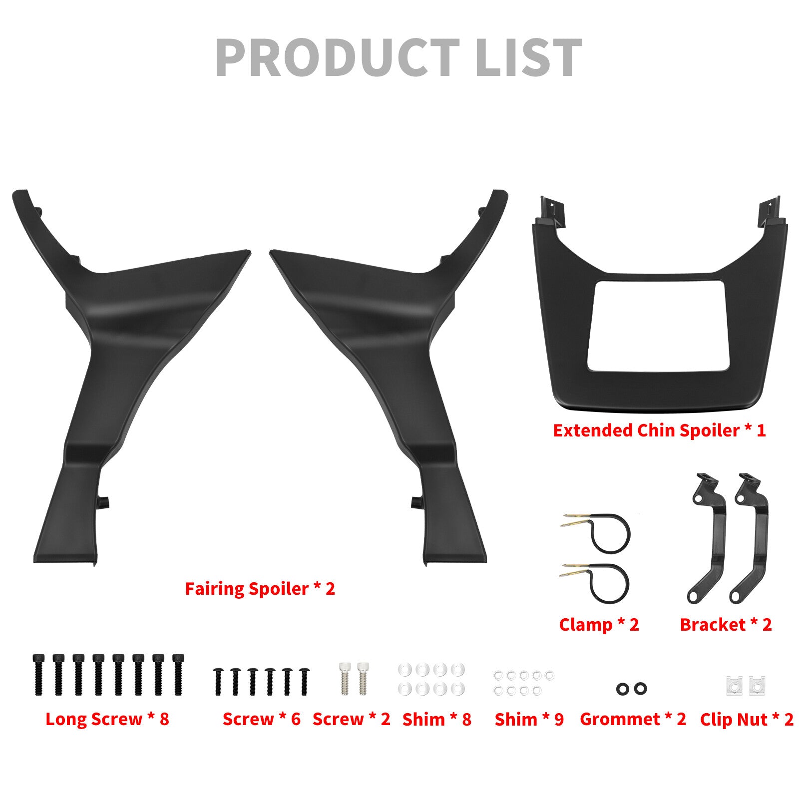 Matte Fairing Spoilers Covers Fit for Harley Touring Road Glide FLTRX 2017-2023
