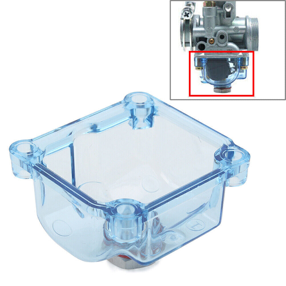 For PHBG Carb 50cc Blue Carburetor Float Bowl Shell Plastic Refit Transparent Q
