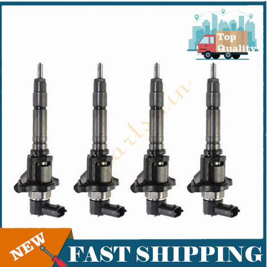 4-pack of new fuel injectors for Fuso FE145, FE145CC, FE180, FE140, FE120- n