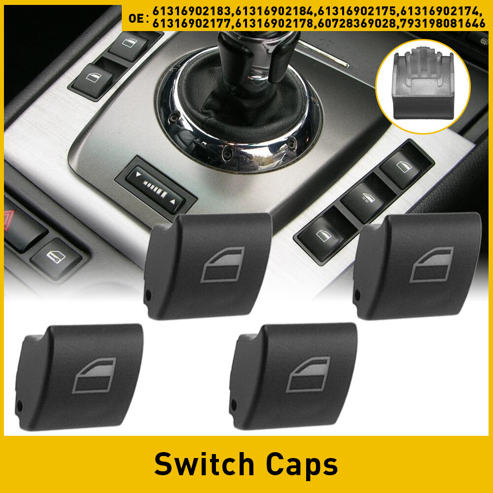 4 Pack for E46 3 Window Switch Cover Button Cover for Driver Side B- v