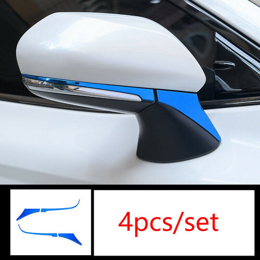 4P For C-HR CHR 2018-2021 Carbon Fiber Car Interior Door Bowl Cover Trims v