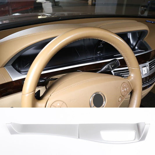 2¡ÁSilver ABS Dashboard Lower Panel Trim for Mercedes-Benz S Class W221 2008-2012