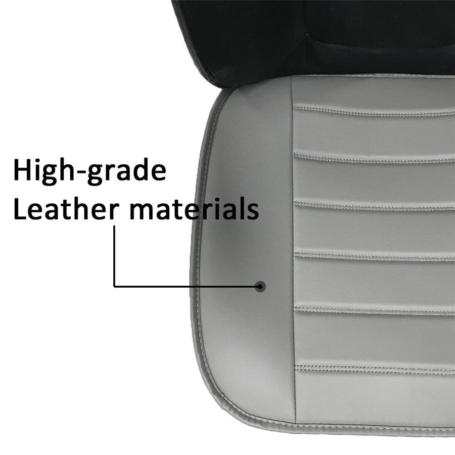 PU Leather Car Front for Seat Cover Driver Protector Pad w/Storage Bag Accessories Q