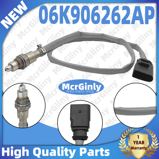 The downstream oxygen sensor is suitable for Tiguan Touran, for Audi Q3, and for Skoda models. (06K906262AP) n