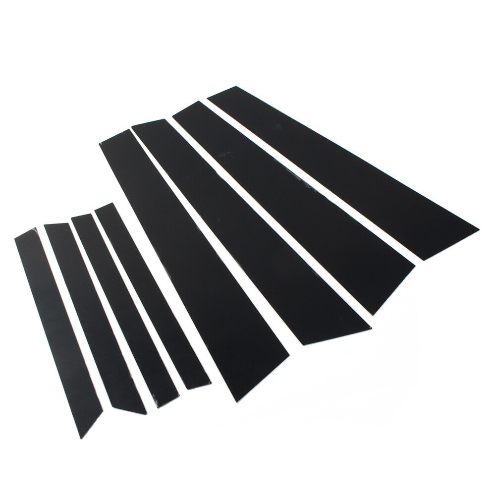 8pcs Glossy Black Pillar Posts Door Window Trim Cover Fit for BMW X6 F16 2015-2019