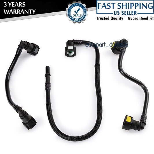 Set of 3 for Mercedes W163 ML320 ML430 ML55 AMG V6 V8 Fuel Filter Hose Lines Kit Q