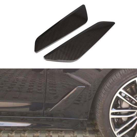 1. Dual carbon fender side vent cover trim suitable for BMW 5 Series G30 (2018-20) Q