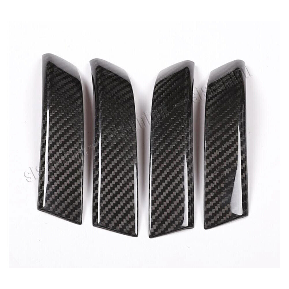 Real Dry Carbon Fiber Inner Door Armrest Panel Cover Trim for VW Touareg 2011-18 n