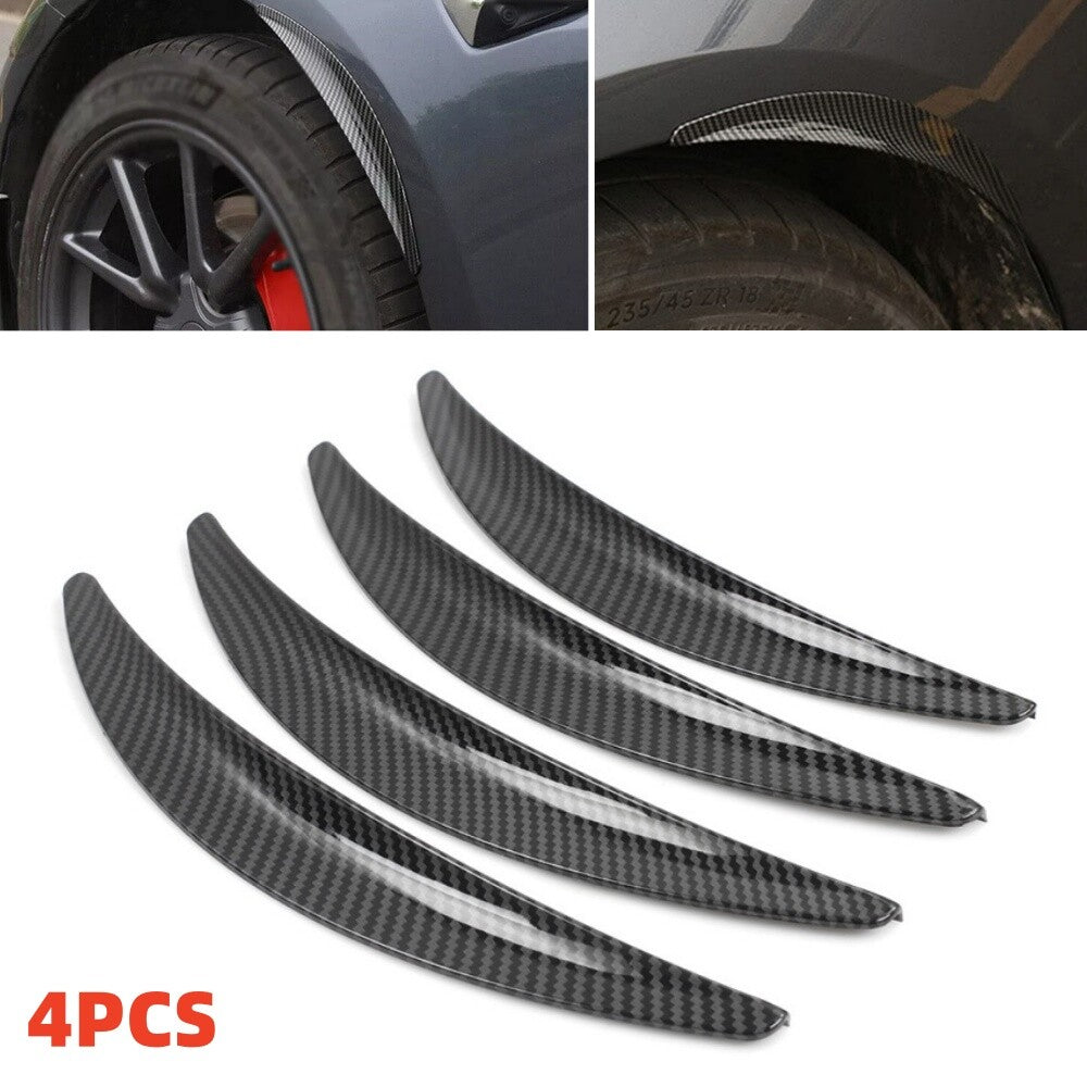 4Pcs/Set Car Wheel Eyebrow Arch Trim Lips Fender Flares Protector Strip Modified