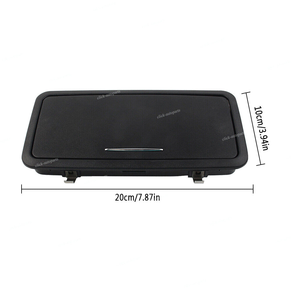 For 10-19 for Jaguar XJ - Rear Row Vanity Mirror Makeup Mirror w/ Lights Black Q