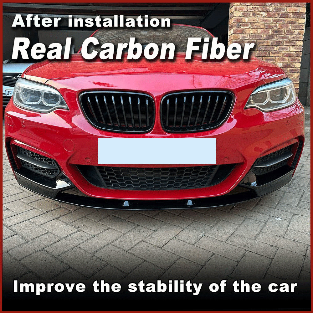 for BMW 2 Series F22 M235i M240i M Sport REAL Carbon Front Bumper Lip Spoiler