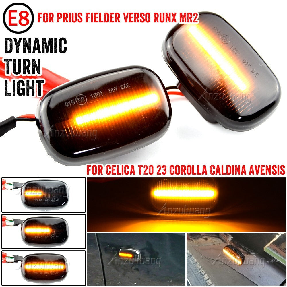 Dynamic Side Marker Turn Light for Toyota Celica T20 Starlet for Lexus Liteace Hilux
