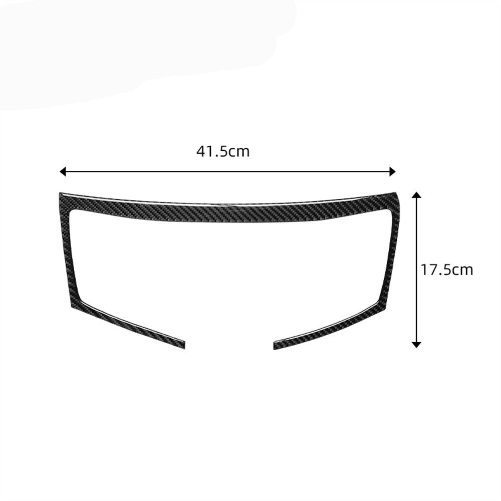 3Pcs Carbon Fiber Overhead Console Control Trim Cover for Cadillac CTS 2003-2007 v