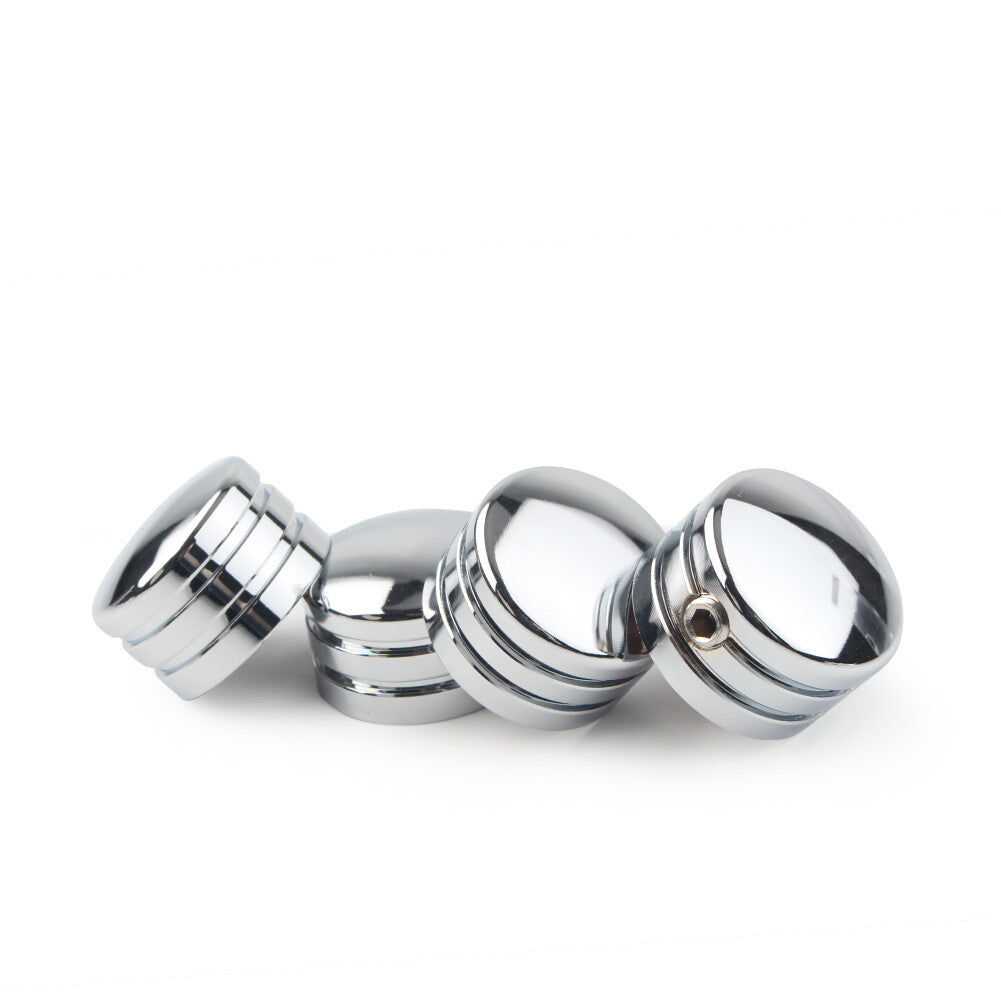 4X Head Bolt Covers for Harley Sportster XL883 Twin Cam Big Twin 1340 Evo Chrome Q