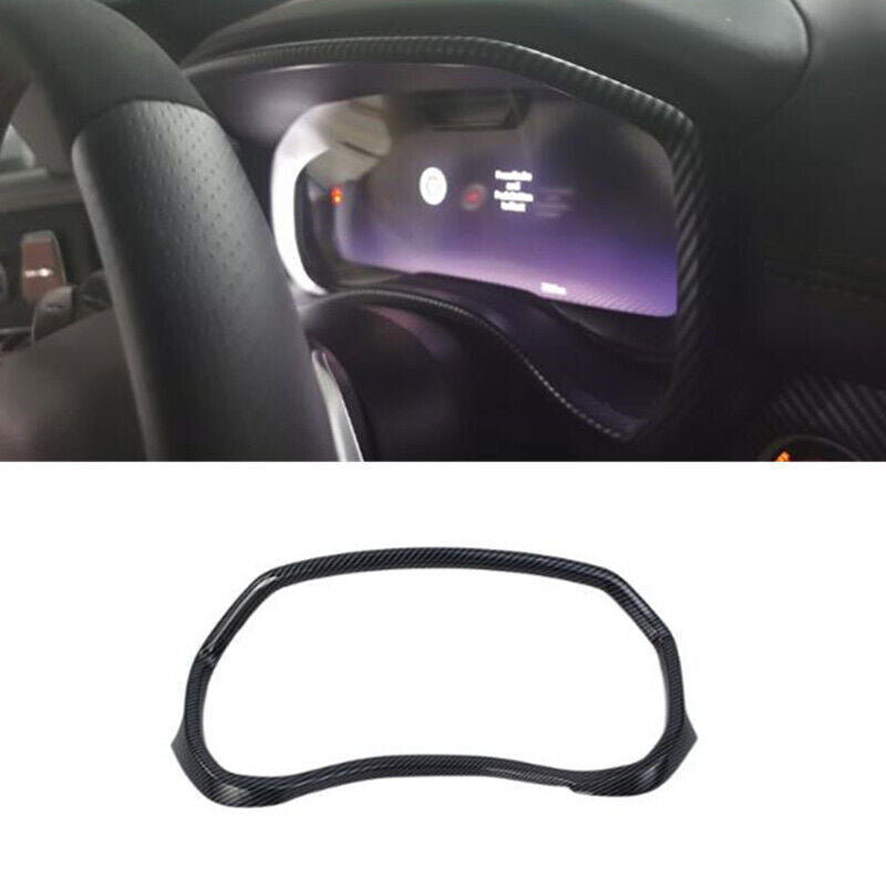 for Dodge for Ram 1500 TRX 2022-2023 ABS Carbon Dashboard Frame Decor Cover Trim n