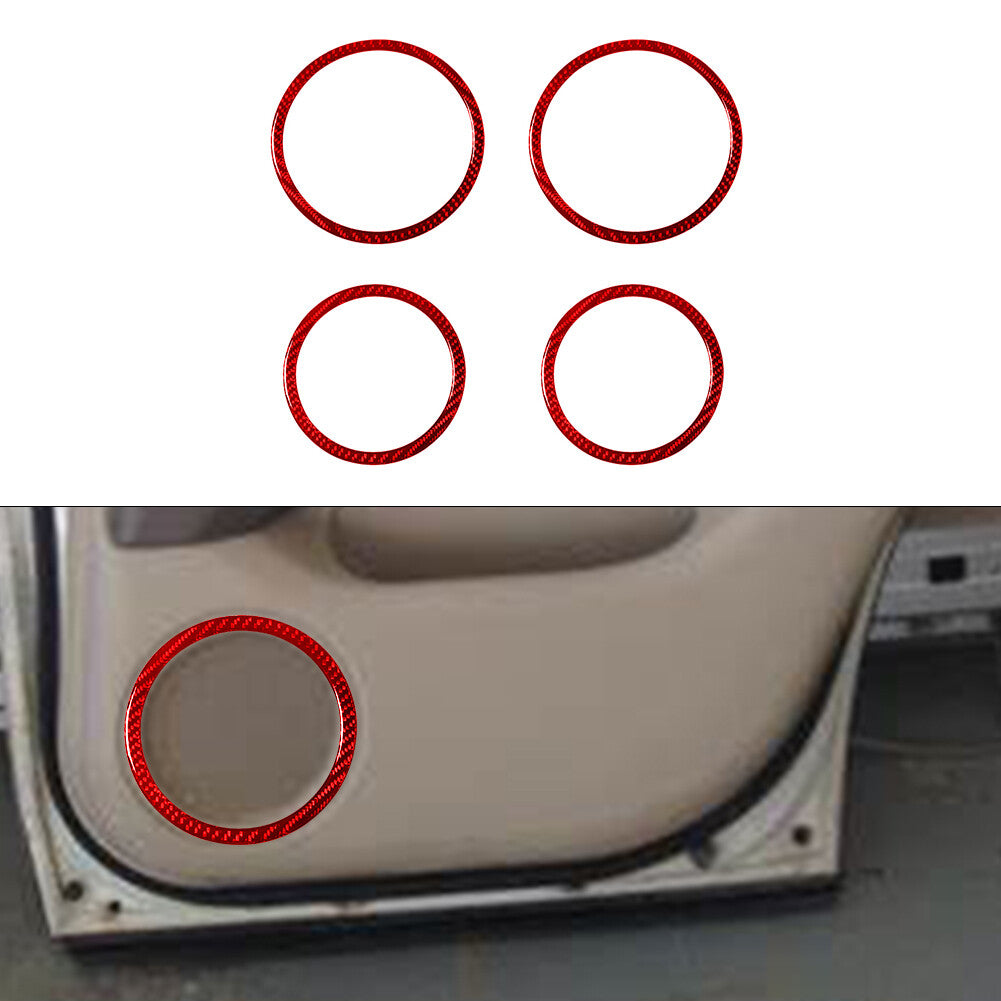 6Pcs Carbon Fiber Interior Gear Shift Frame Cover Trim For 3Series E46 98-05 v